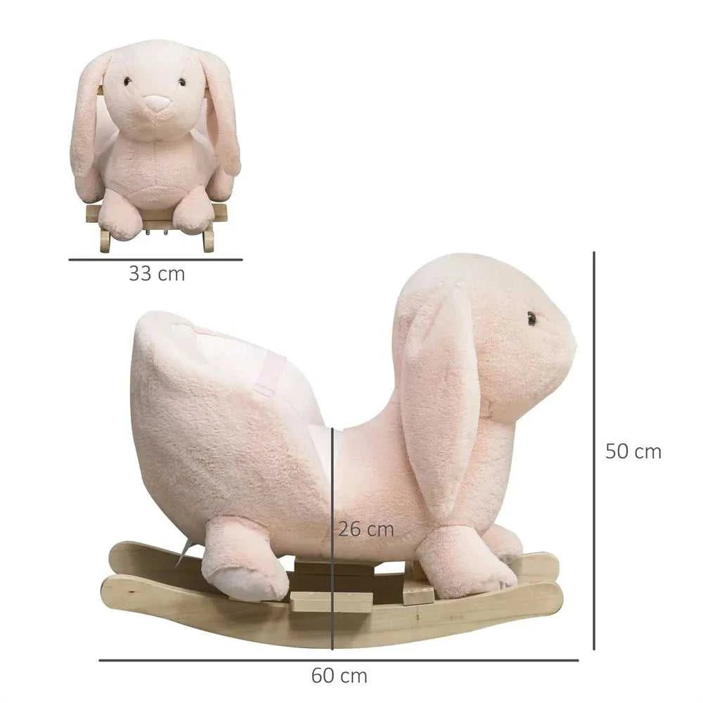 Homcom Rocking Horse Rabbit for Babies 18-36 Months with Sound and Belt The jack market .AU The jack market .AU Little Wonders $ 155 200007763:201336104