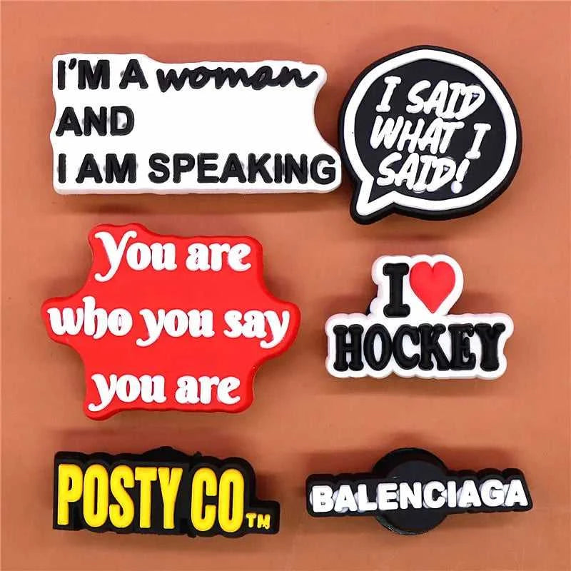 Single Sale 1pcs Rights Protection Shoe Charms Woman Speaking Shoe Accessories Decoration Fit Kids Party Gifts U251 The jack market .AU The jack market .AU Step Up Your Style: Trendy Shoes for Every Occasion! $ 49 14:173#3