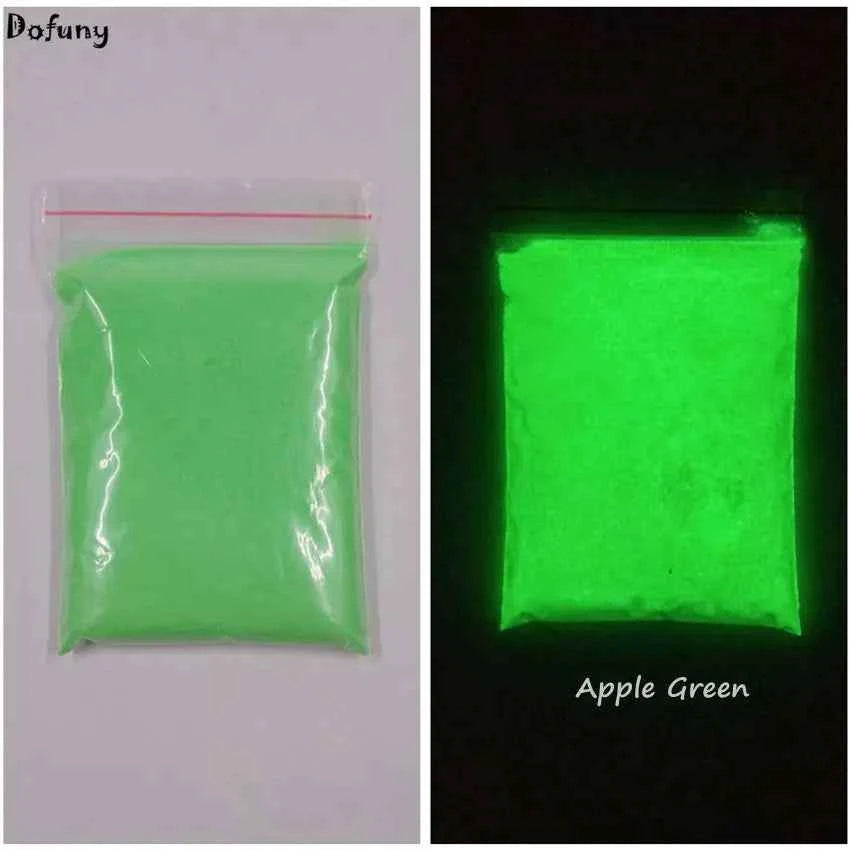 BrightGlow Ultrafine Fluorescent Phosphor Powder - Luminous Glow in the Dark Pigment for Vibrant Coatings