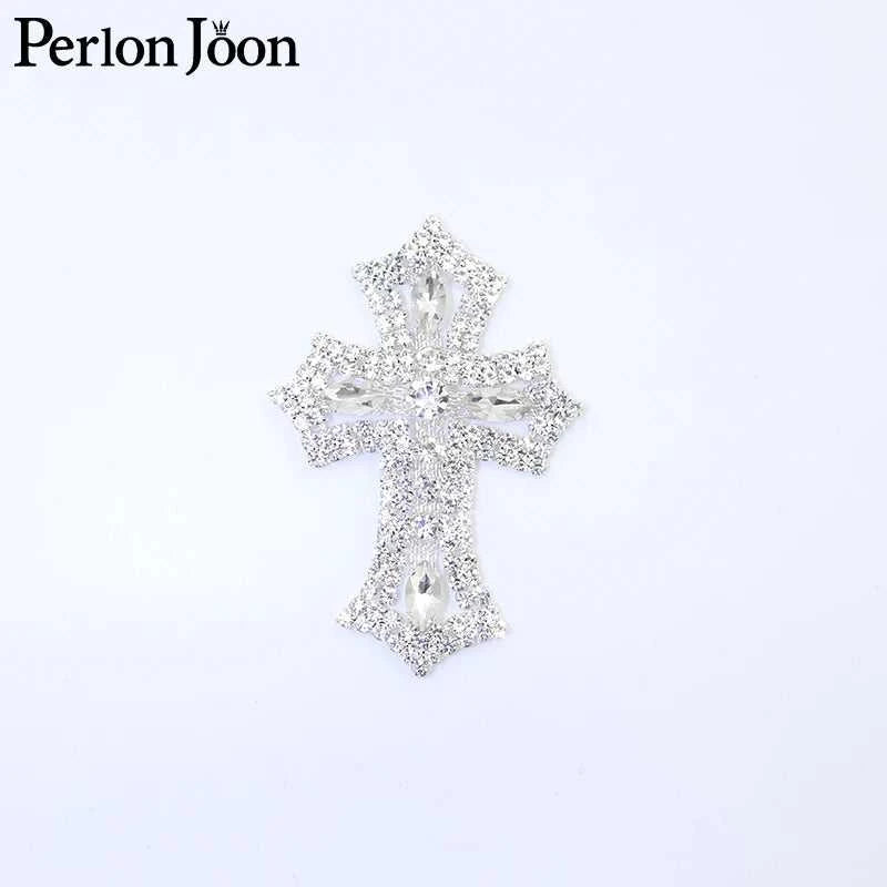 1PCS glittering DIY crystal mini cross rhinestone applique glass patch sewn for wedding bag, shoe decoration YHX077 The jack market .AU The jack market .AU Home $ 28 14:100006056#M