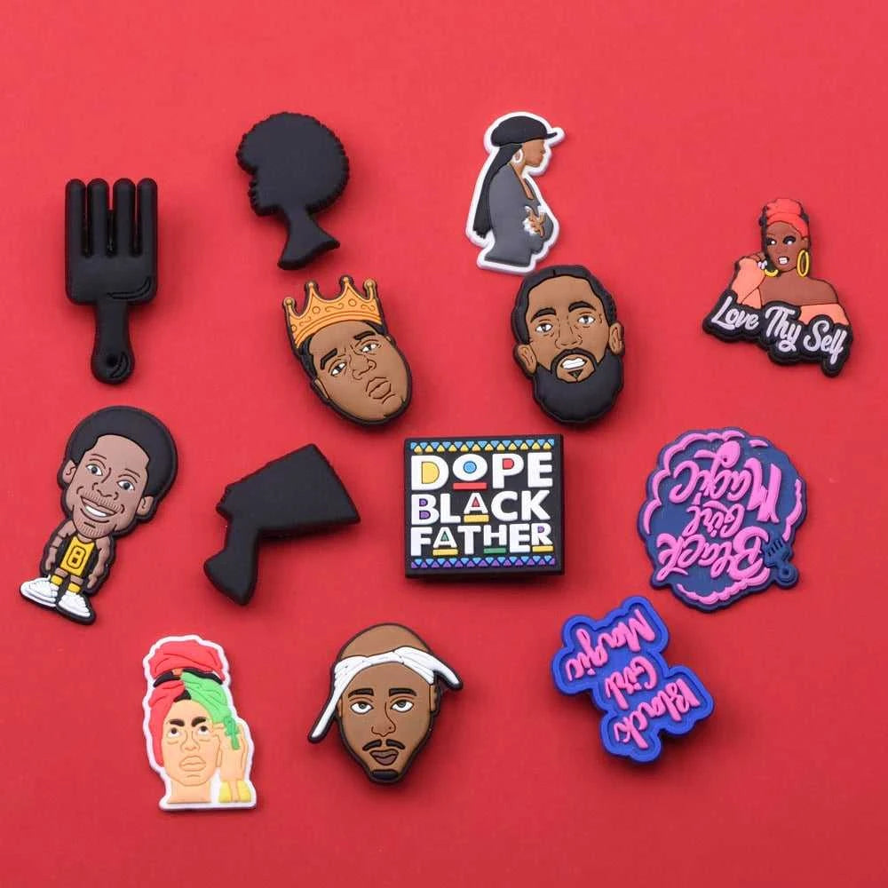 Shoe Charms Black Lives Matter PVC Cartoon Portraits Shoe Accessories for boys girls adults gifts The jack market .AU The jack market .AU Step Up Your Style: Trendy Shoes for Every Occasion! $ 46 14:1052#p2156