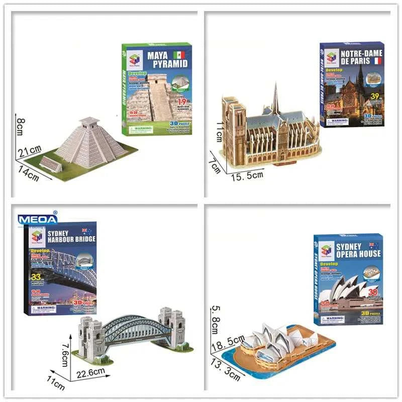 40 Style World Famous Architecture Building 3D Puzzle Model Construction 3D Jigsaw Puzzle Toys For Kids Christmas Gift The jack market .AU The jack market .AU Little Wonders $ 50 14:200004870#668-20