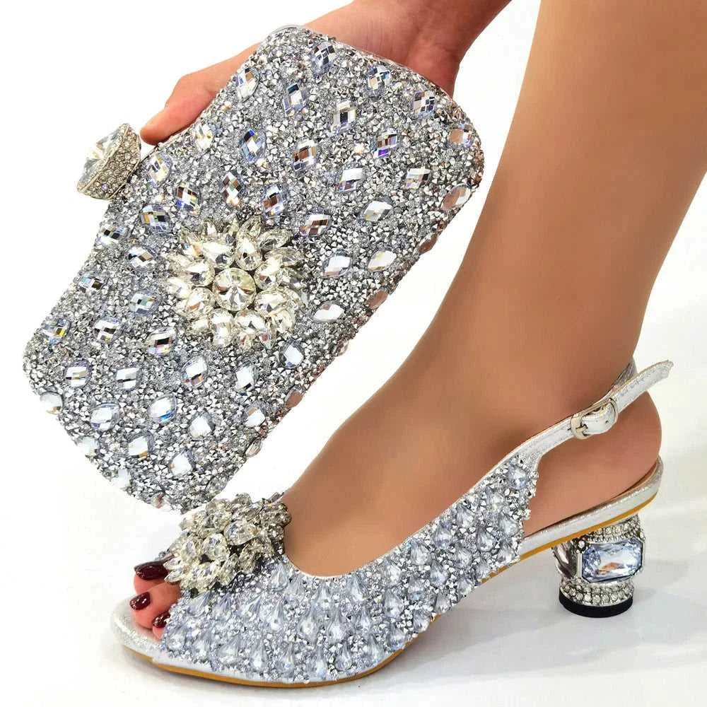 Doershow beautiful Italian Shoes And Bag Sets For Evening Party With Stones Italian Leather Handbags Match Bags!!HWE1-1 The jack market .AU The jack market .AU Step Up Your Style: Trendy Shoes for Every Occasion! $ 128 14:175;200000124:100010482