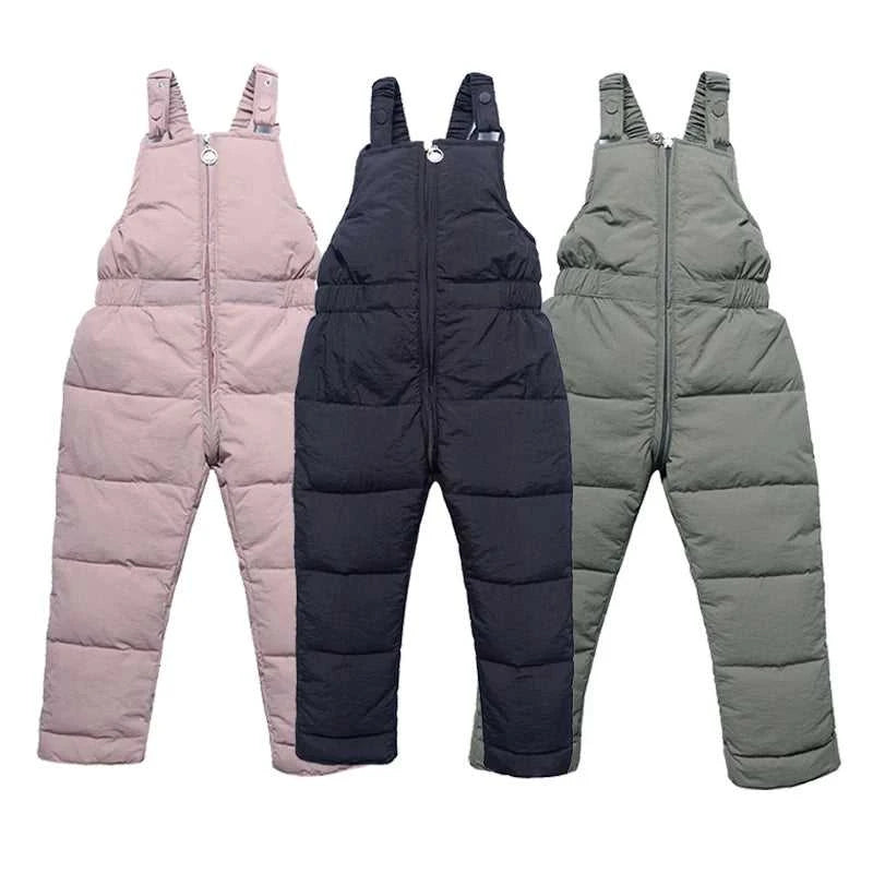 Winter Children Warm Overalls Autumn Girls Boys Thick Pants Baby Girl Jumpsuit For 1-5 Years High Quality Kids Ski Down Overalls The jack market .AU The jack market .AU Mum & Kids: Essential Products for Every Family $ 41 14:193#Black;200000463:200004187#2T(size 90)