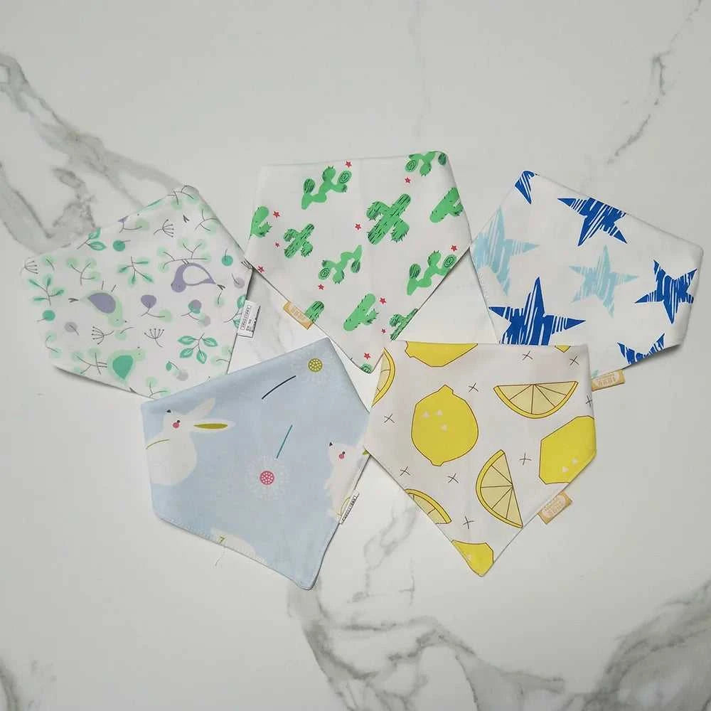 5Pcs/Lot Baby Bandana Bibs Cotton Triangle Double Layer Infant Feeding Burp Cloths Saliva Towel Apron Newborn Accessories The jack market .AU The jack market .AU Mum & Kids: Essential Products for Every Family $ 27 14:173#8;200007763:201336100