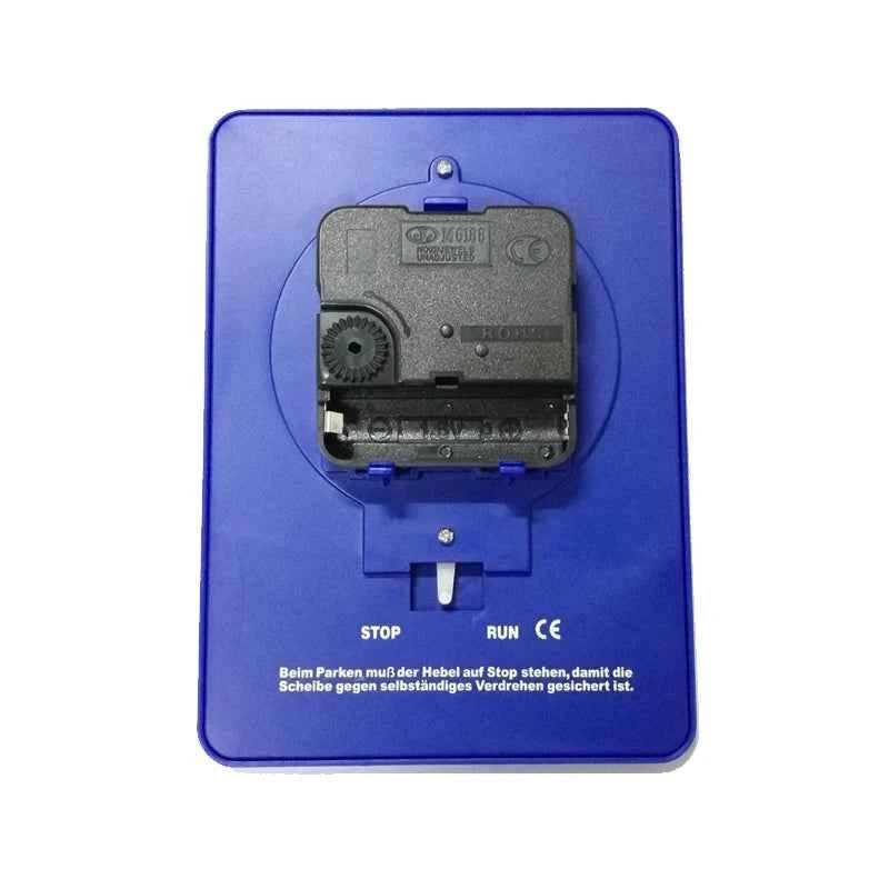 Vehicle Portable Car Parking Disc Timer Clock Arrival Time Display Blue Plastic Parking Time Tools