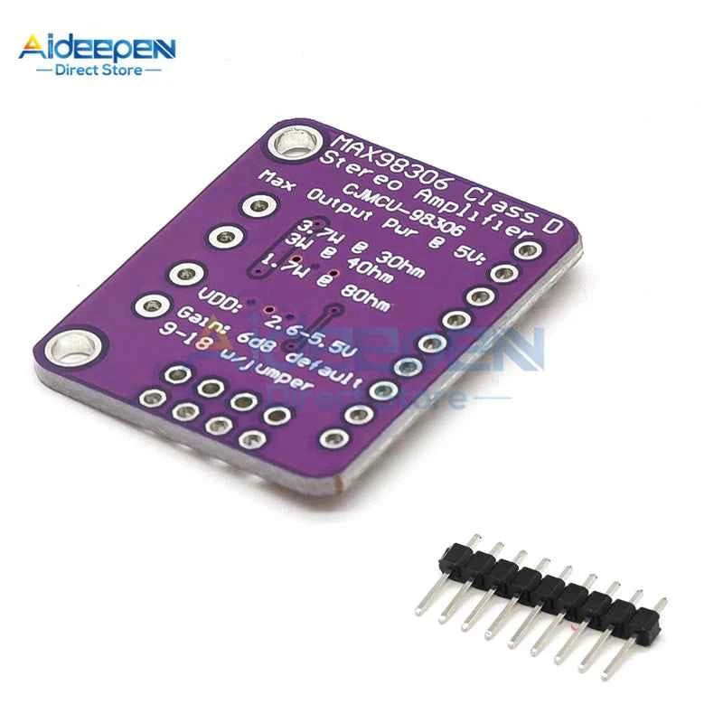 MAX98306 Stereo Class D Amplifier Module - 3.7W Power for High-Fidelity Sound