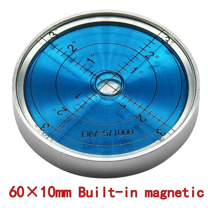 Magnetic Mini Level Meter - High Precision Metal Bubble for Perfectly Level Surfaces, Compact 60x10mm Design