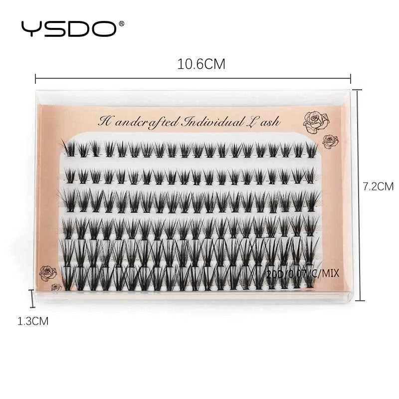 Fluffy 3D Eyelash Extensions - 10/20/30D Individual Soft & Dramatic Lashes for Effortless Makeup Looks