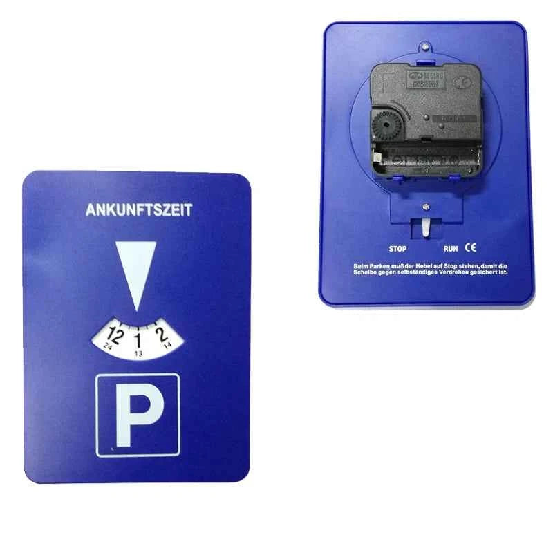 Vehicle Portable Car Parking Disc Timer Clock Arrival Time Display Blue Plastic Parking Time Tools