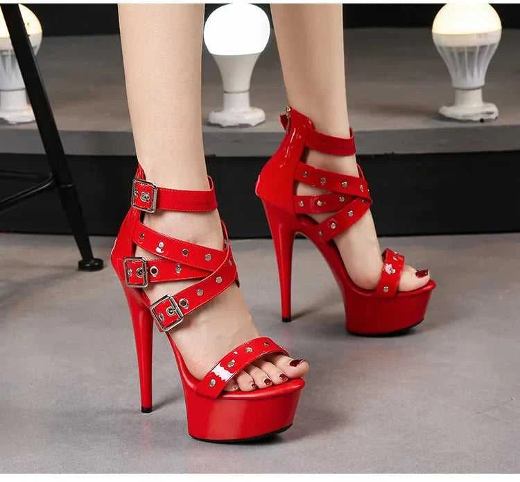 2025 Mclubgirl 8661 Series 15cm Heel 4.5cm Platform 8 Model Rivet Pull ROMAN SANDALS Quick Sell High Heels 15cm LFD The jack market .AU The jack market .AU Step Up Your Style: Trendy Shoes for Every Occasion! $ 86 14:771#15CM-Apricot;200000124:200000898