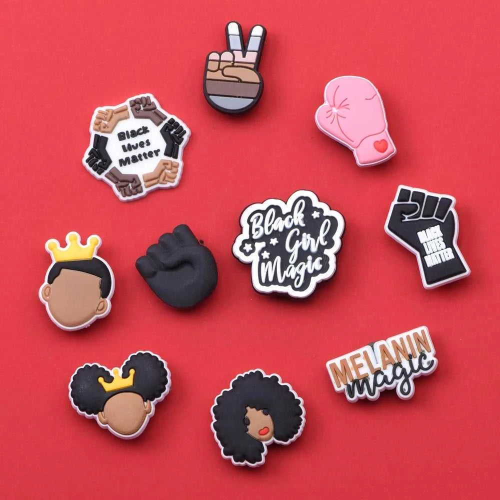 Shoe Charms Black Lives Matter PVC Cartoon Portraits Shoe Accessories for boys girls adults gifts The jack market .AU The jack market .AU Step Up Your Style: Trendy Shoes for Every Occasion! $ 46 14:1052#p2156