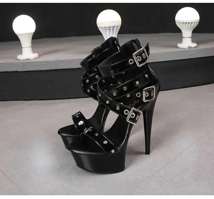 2025 Mclubgirl 8661 Series 15cm Heel 4.5cm Platform 8 Model Rivet Pull ROMAN SANDALS Quick Sell High Heels 15cm LFD The jack market .AU The jack market .AU Step Up Your Style: Trendy Shoes for Every Occasion! $ 86 14:771#15CM-Apricot;200000124:200000898