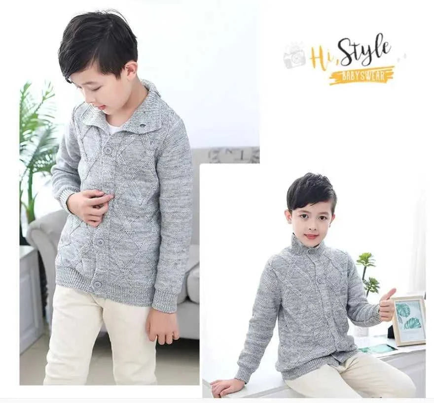 2023 new Spring Autumn Boys Sweater Solid Color Keep Warm Knitting Jacquard Weave V-neck Cardigan For Kids 2-10 Years Old The jack market .AU The jack market .AU Mum & Kids: Essential Products for Every Family $ 42 14:1254#Picture Color;200000463:200004187#2T-3T