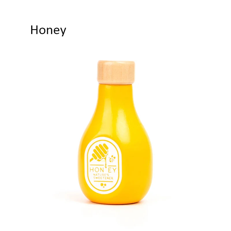 Children Pretend Play Wooden Milk Drink Set Kitchen Food Toys Montessori Learning Educational Kids Simulation Imitation Game