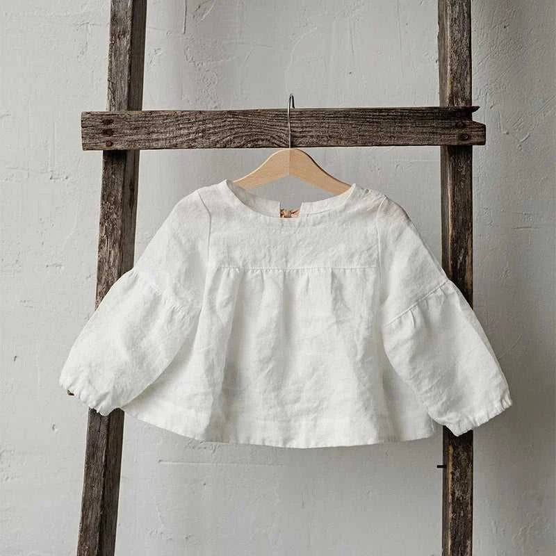 Chic Back Bow Tie Linen Shirt Girls 2026 New Solid Color Casual Loose Baby Kids Long-Sleeved Blouse Autumn Clothes The jack market .AU The jack market .AU Mum & Kids: Essential Products for Every Family $ 45 14:350853#White;200000463:200169197#110cm;200007763:201336100