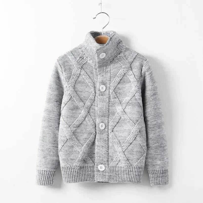 2023 new Spring Autumn Boys Sweater Solid Color Keep Warm Knitting Jacquard Weave V-neck Cardigan For Kids 2-10 Years Old The jack market .AU The jack market .AU Mum & Kids: Essential Products for Every Family $ 42 14:1254#Picture Color;200000463:200004187#2T-3T