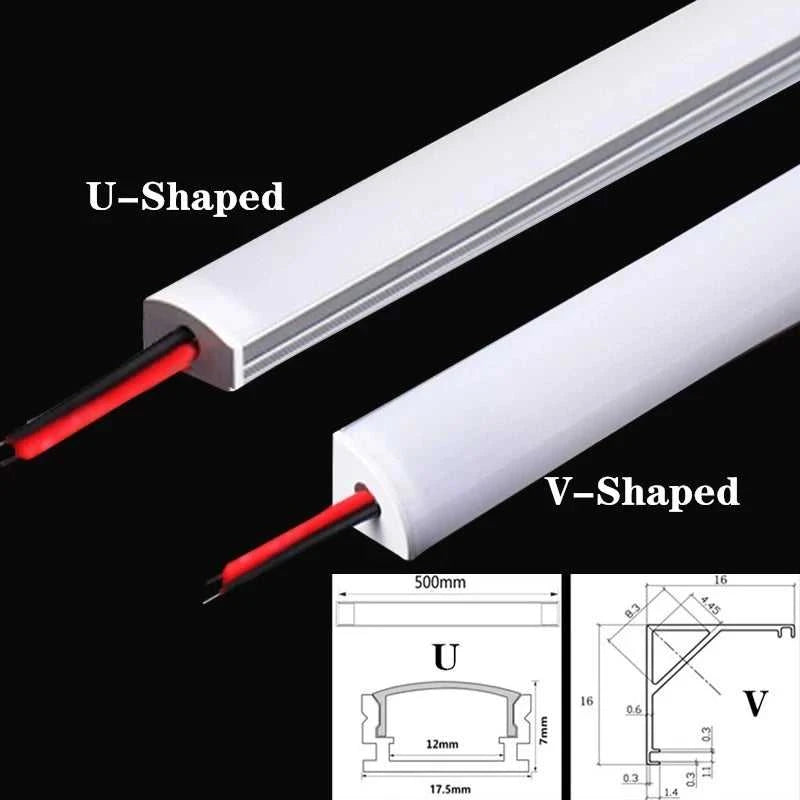 LED cabinet bar light 5730 5630 36LEDs Kitchen light under furniture 12V DC 50cm profile aluminum led hard strip Linear lights The jack market .AU The jack market .AU Home $ 85 136:202573808#V Milky cover 3000K;14:193#10PCS