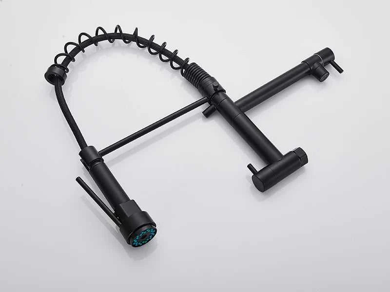 Rozin Matte Black Pull Down Kitchen Faucet Single Cold Water Dual Spouts Kitchen Tap 4 Colors Wall Mounted ABS Nozzle Crane The jack market .AU The jack market .AU Home $ 96 14:496#Gold Faucet;200007763:201336342