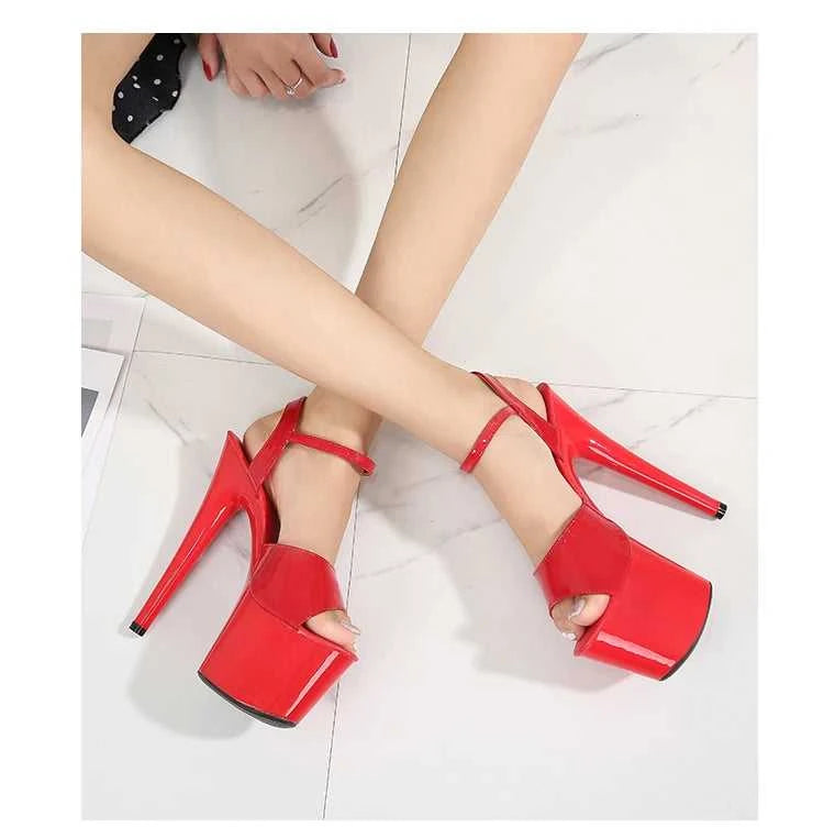 2022 Stripper Pole Dance Shoes High Heels Women Sexy Show Shoes Party Club 13 15 17CM Sandals Platform High-heeled Shoes Wedding The jack market .AU The jack market .AU Step Up Your Style: Trendy Shoes for Every Occasion! $ 94 14:366#Blue leopard;200000124:3434