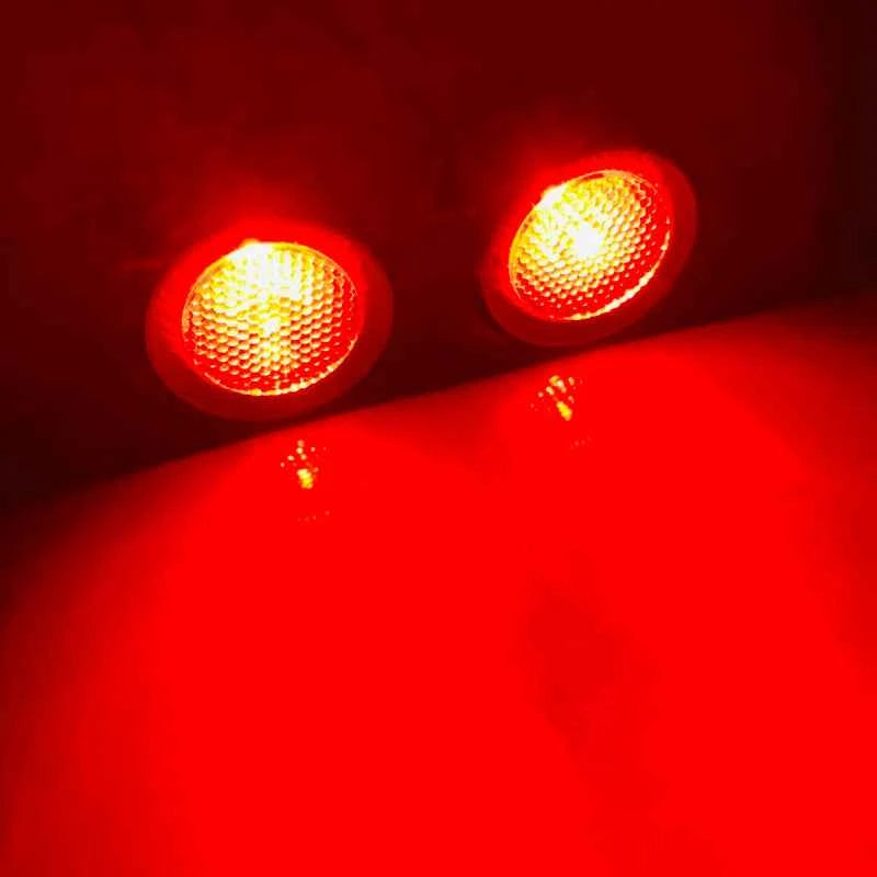 Mini size DIY Aluminum Alloy Parking Radar design led Eagle eye light for Car Side Mirror Puddle lamp Under Rearview glass light