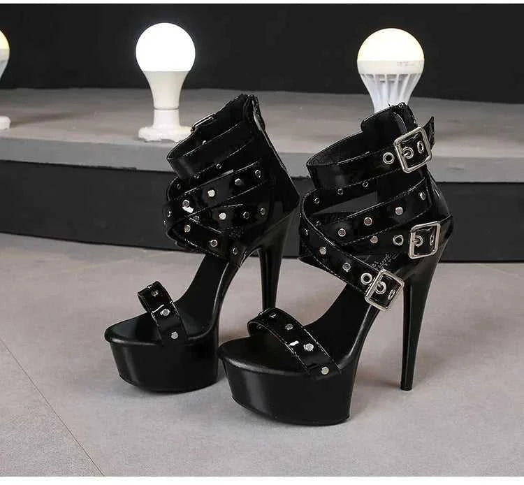 2025 Mclubgirl 8661 Series 15cm Heel 4.5cm Platform 8 Model Rivet Pull ROMAN SANDALS Quick Sell High Heels 15cm LFD The jack market .AU The jack market .AU Step Up Your Style: Trendy Shoes for Every Occasion! $ 86 14:771#15CM-Apricot;200000124:200000898