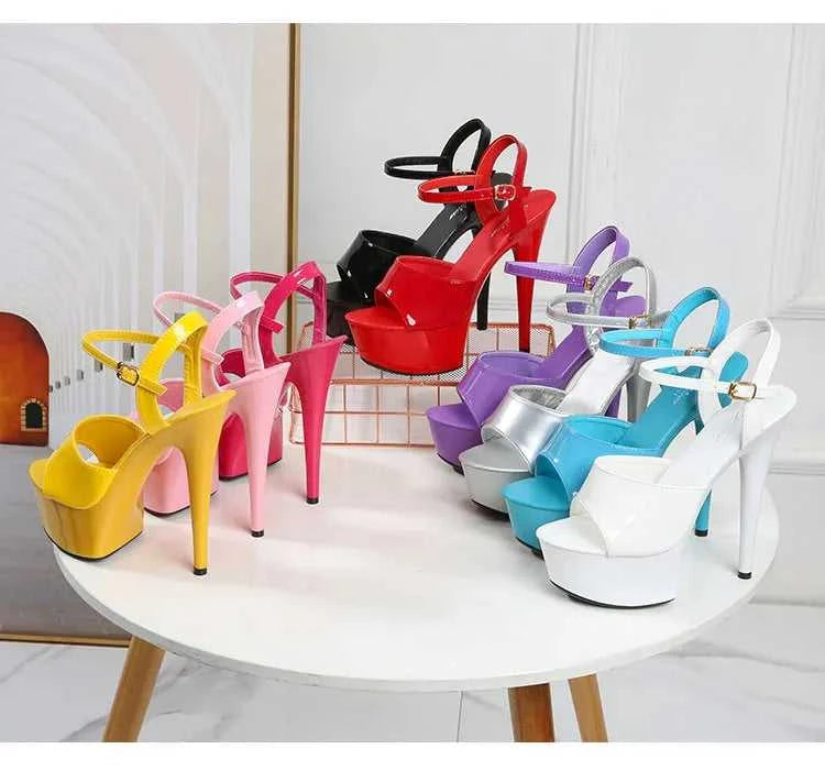 2022 Stripper Pole Dance Shoes High Heels Women Sexy Show Shoes Party Club 13 15 17CM Sandals Platform High-heeled Shoes Wedding The jack market .AU The jack market .AU Step Up Your Style: Trendy Shoes for Every Occasion! $ 94 14:366#Blue leopard;200000124:3434