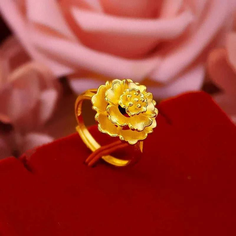 KISS&FLOWER Gold Vintage Flower Open Ring For Woman Birthday Wedding Party Christmas Bride Mother Girlfriend Ladies Gifts RI14 The jack market .AU The jack market .AU Jewellery & Chains $ 49 200000226:29#RI14;200000369:200001539