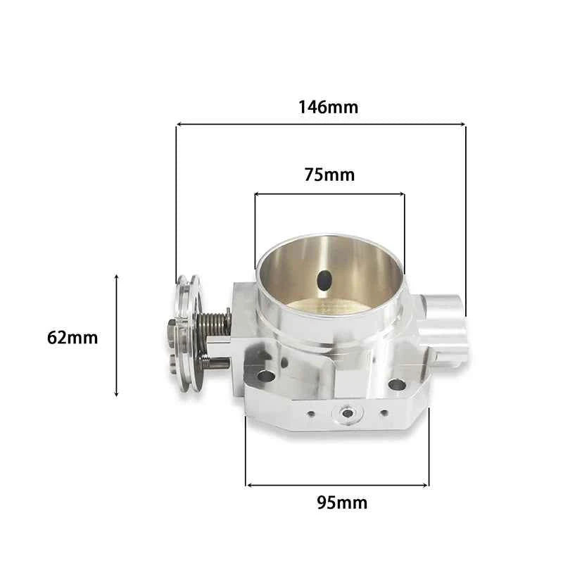 THROTTLE BODY FOR HONDA B16 B18 D16 F22 B20 D/B/H/F THROTTLE BODY 70MM EF EG EK DC2 H22 D15 D16
