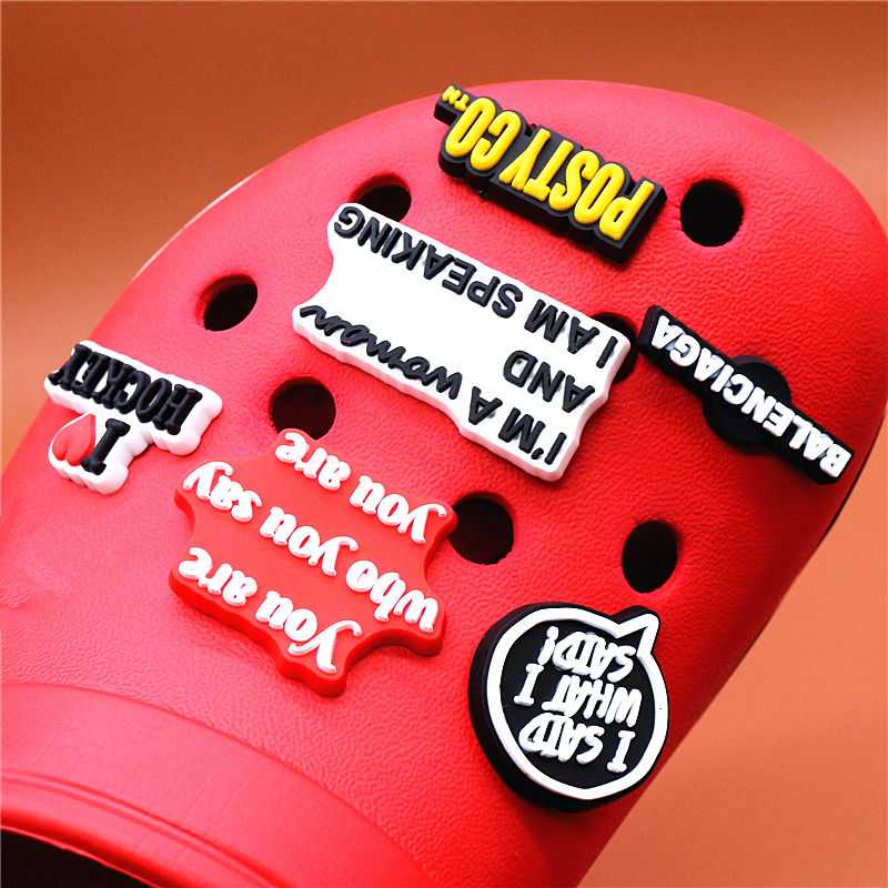 Single Sale 1pcs Rights Protection Shoe Charms Woman Speaking Shoe Accessories Decoration Fit Kids Party Gifts U251 The jack market .AU The jack market .AU Step Up Your Style: Trendy Shoes for Every Occasion! $ 49 14:173#3