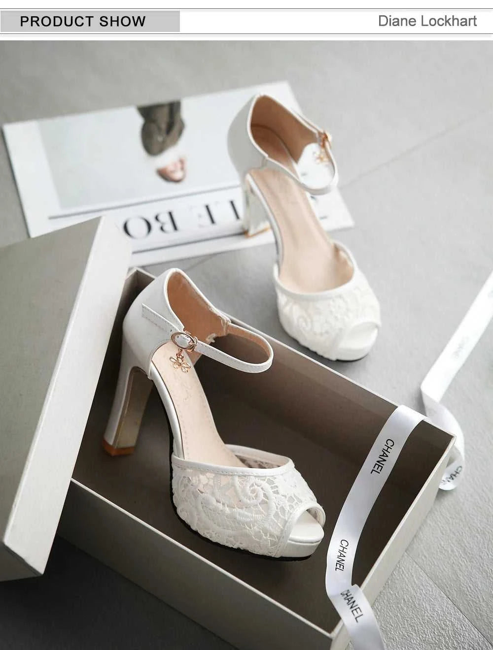 women Summer lace mesh shoes Fish Mouth high heel ladys platform sandals evening dress wedding shoes 2025 zapatos de mujer 43 The jack market .AU The jack market .AU Step Up Your Style: Trendy Shoes for Every Occasion! $ 92 14:193#black;200000124:200000333