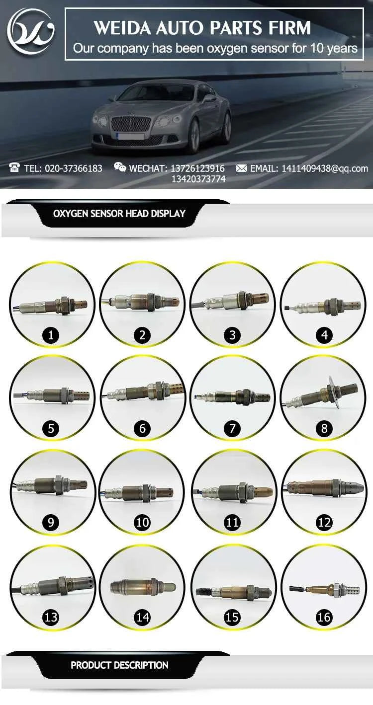 21176-0775 211760775 New Lambda Probe Oxygen O2 Sensor Fit For KAWASAKI Vulcan S EN650 2015-2022 Versys 650 KLE650 2015-2020