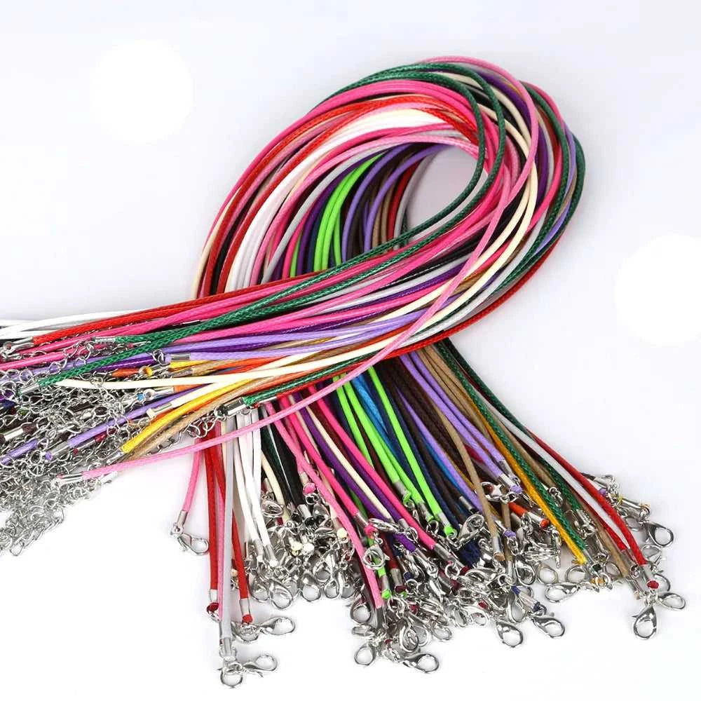 10Pcs/lot 2mm Leather Chains Necklaces Bracelet Pendant Charms Lobster Clasp DIY Jewelry Making Accessories String Cord Necklace The jack market .AU The jack market .AU Jewellery & Chains $ 50 14:365458#Orange Yellow