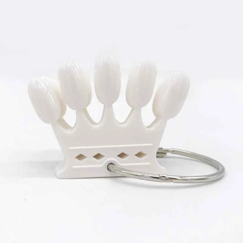 50 Tips Nail Art Display False Nail Tips Crown Fake Nails Polish Clear Nature Color Card Acrylic Practice Chart Palette Art Ring