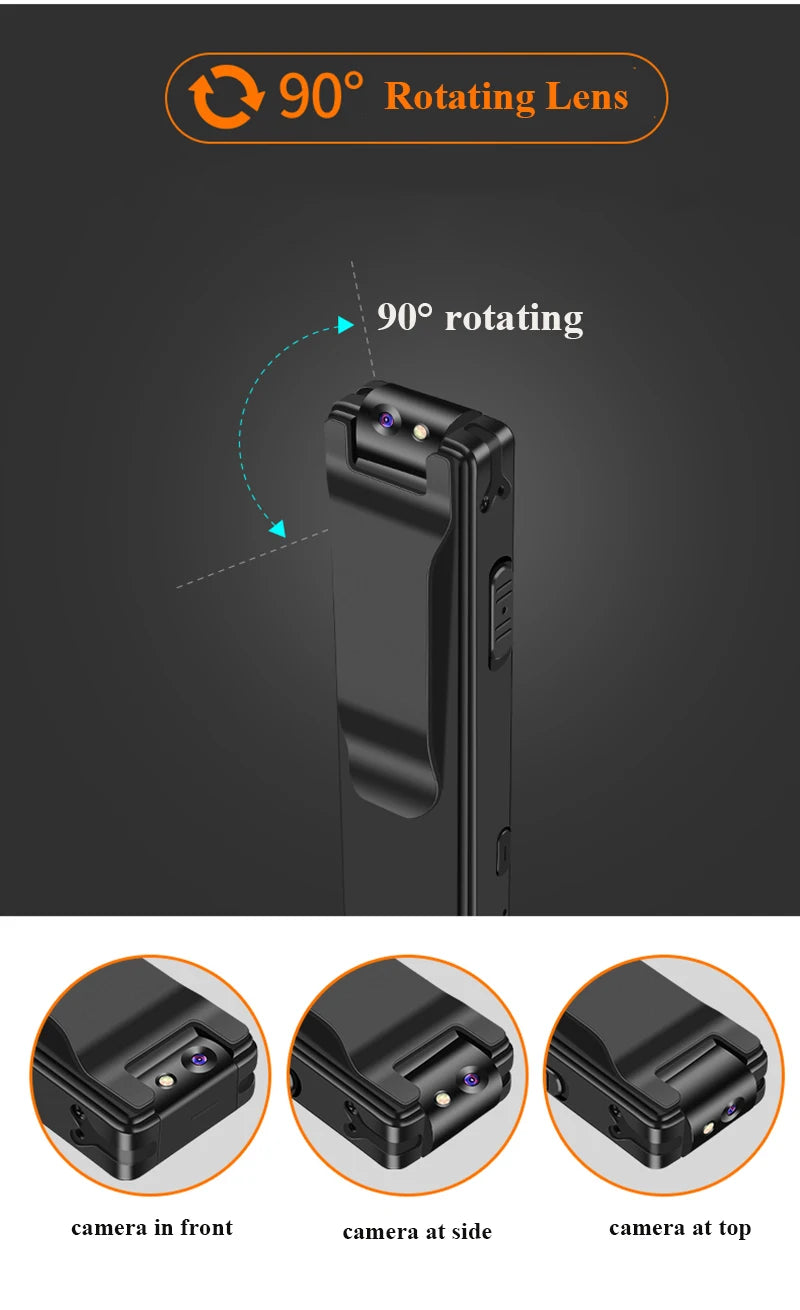 Vandlion Magnetic Digital Mini Camera HD Flashlight Micro Cam Webcam Motion Detection Snapshot Loop Recording Camcorders