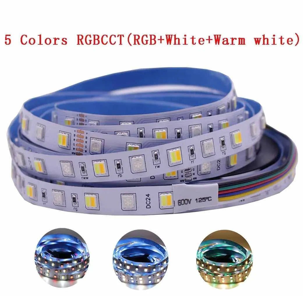 DC12V 24V 5050 LED Strip RGBW Flexible LED Light 60LED/m NW 4000K UV IP20/IP65 RGB+White/+Warm White RGBCCT Tape for decoration The jack market .AU The jack market .AU Home $ 62 136:200003940#RGBWW 5pin 10mm PCB;14:10#IP67 Tube Waterproof;249:200006306#24V