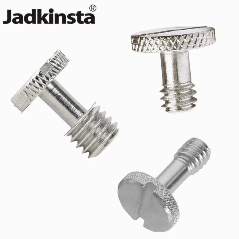 Jadkinsta 1/4 3/8 flat head Convert Slotted Screw Adapter Thread Camera Screw Mount Adapter for DSLR Camera Tripod Light Stand