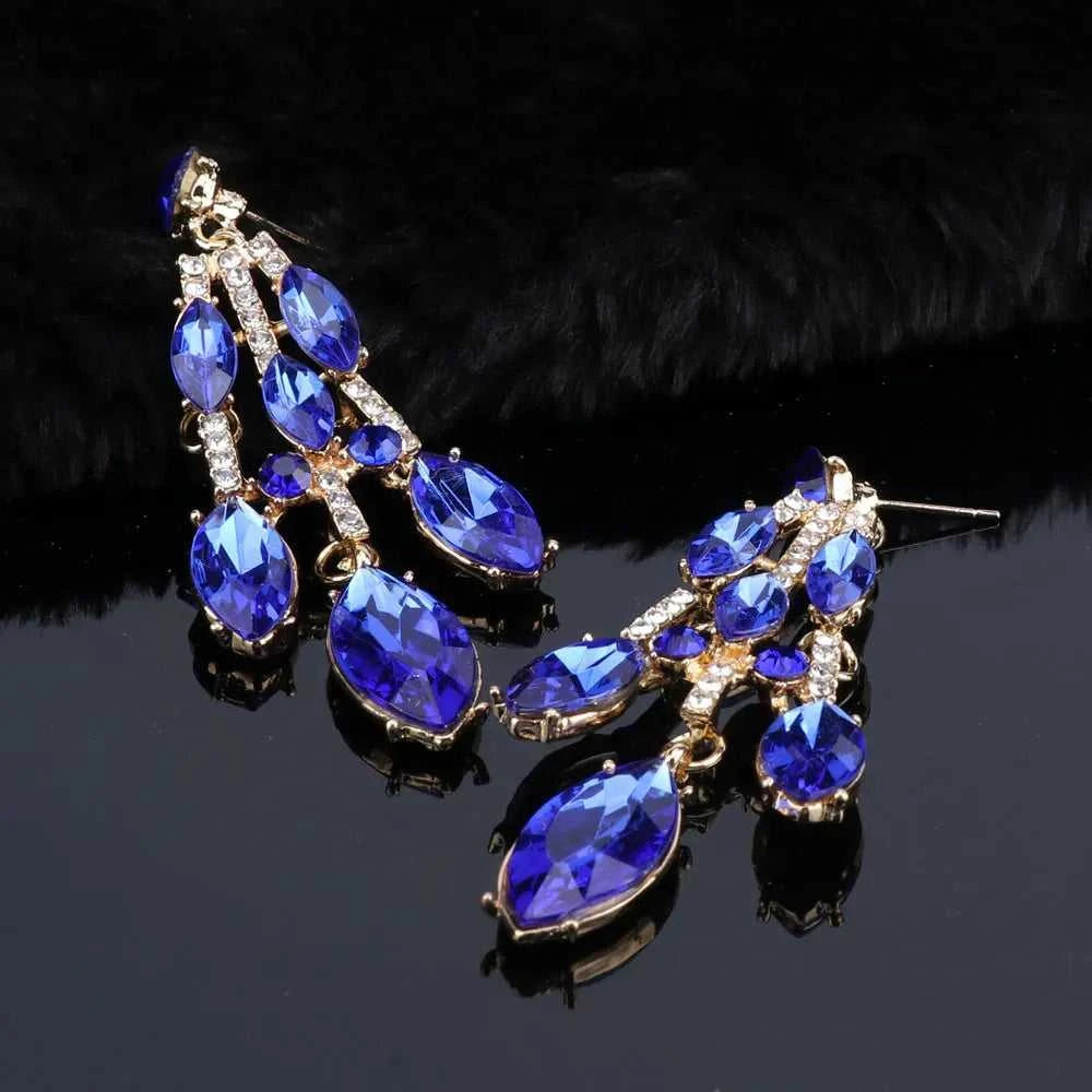 Crystal Bridal Jewelry Sets Wedding Party Costume Accessory Indian Necklace Earrings Set for Bride GorgeousJewellery Sets Women The jack market .AU The jack market .AU Jewellery & Chains $ 74 200001033:200003757#purple