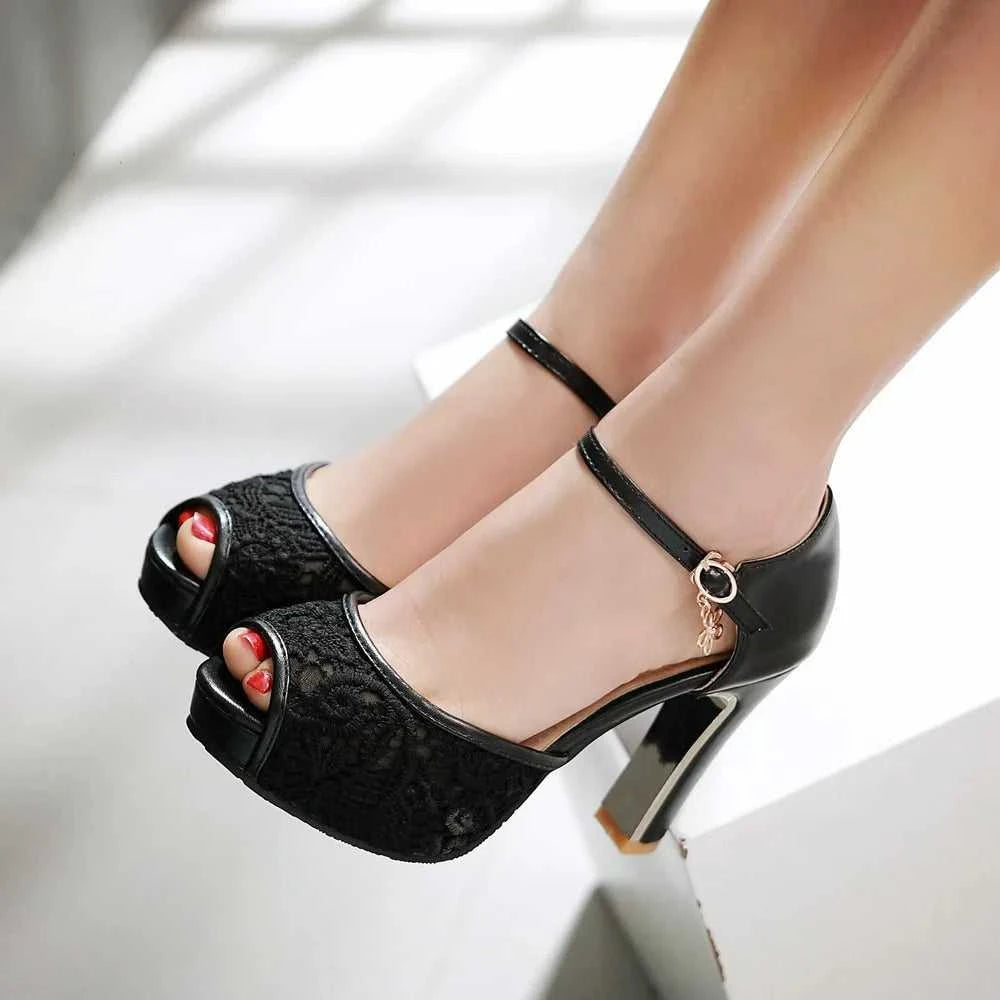 women Summer lace mesh shoes Fish Mouth high heel ladys platform sandals evening dress wedding shoes 2025 zapatos de mujer 43 The jack market .AU The jack market .AU Step Up Your Style: Trendy Shoes for Every Occasion! $ 92 14:193#black;200000124:200000333