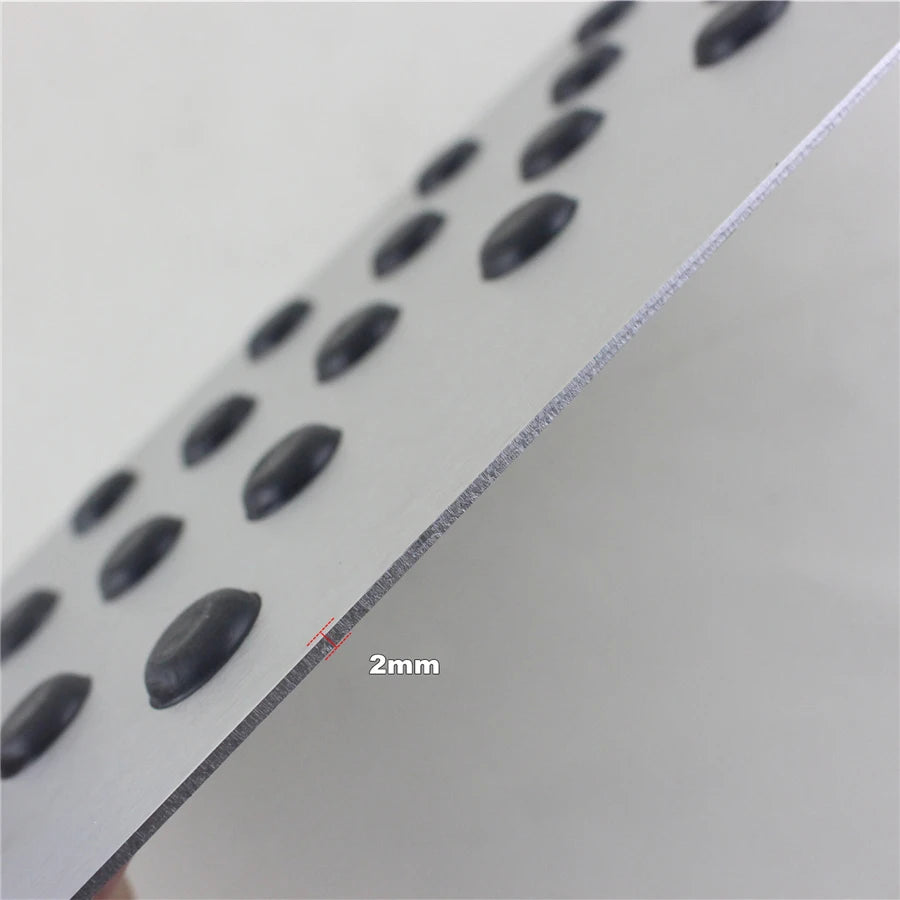Aluminum alloy Car Non-slip Plate Carpet pedal Floor Mat Environmental Rubber Car Accessories Styling