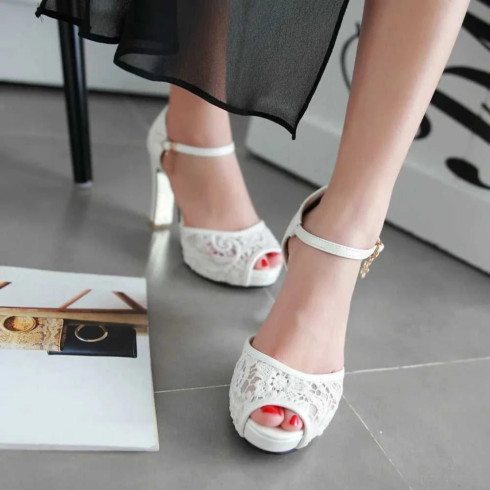 women Summer lace mesh shoes Fish Mouth high heel ladys platform sandals evening dress wedding shoes 2025 zapatos de mujer 43 The jack market .AU The jack market .AU Step Up Your Style: Trendy Shoes for Every Occasion! $ 92 14:193#black;200000124:200000333