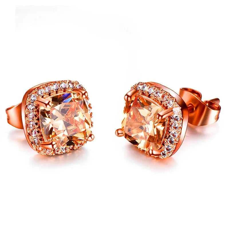 Luxury Female Crystal Zircon Stone Earrings Fashion Silver Color Jewelry Vintage Double Stud Earrings For Women The jack market .AU The jack market .AU Jewellery & Chains $ 47 200001034:361180#Silver Yellow