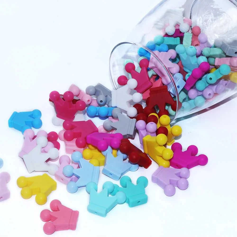BOBO.BOX 10pcs Baby Teething Toys Crown Silicone Beads Food Grade Silicone DIY Pacifier Chain Pendant Accessories Baby Teethers The jack market .AU The jack market .AU Mum & Kids: Essential Products for Every Family $ 21 14:175#5