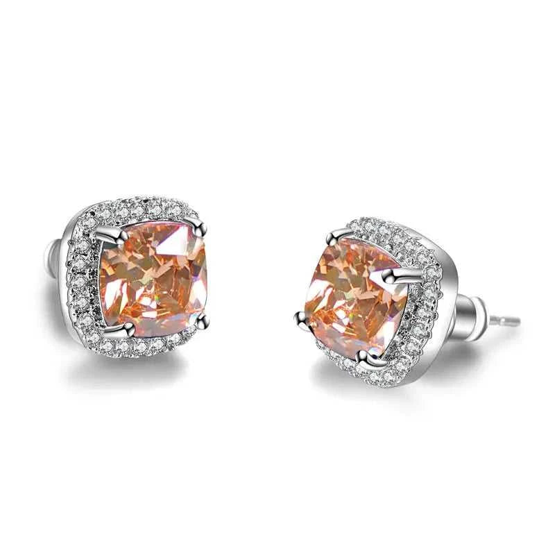 Luxury Female Crystal Zircon Stone Earrings Fashion Silver Color Jewelry Vintage Double Stud Earrings For Women The jack market .AU The jack market .AU Jewellery & Chains $ 47 200001034:361180#Silver Yellow