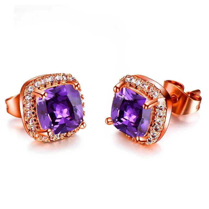 Luxury Female Crystal Zircon Stone Earrings Fashion Silver Color Jewelry Vintage Double Stud Earrings For Women The jack market .AU The jack market .AU Jewellery & Chains $ 47 200001034:361180#Silver Yellow