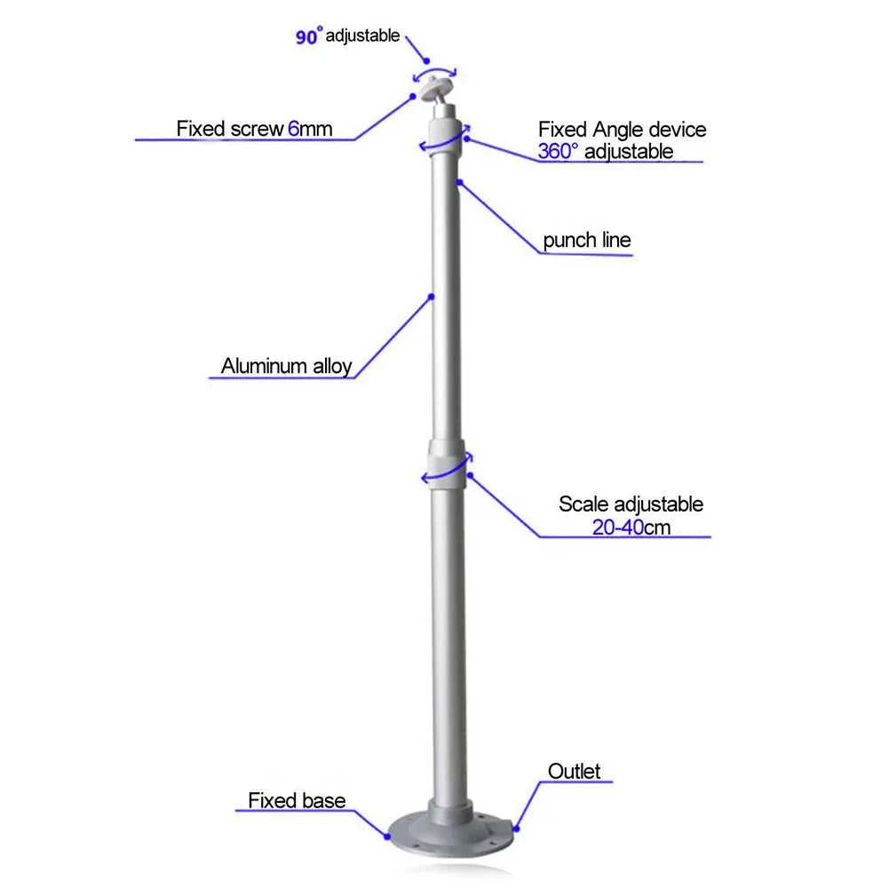 Universal 20-40cm Projector Ceiling Wall Mount Aluminium Bracket 15KG Capacity 360 Degree Adjustable Projector Ceiling Mount St The jack market .AU The jack market .AU Accessories Electronics $ 58 14:350853