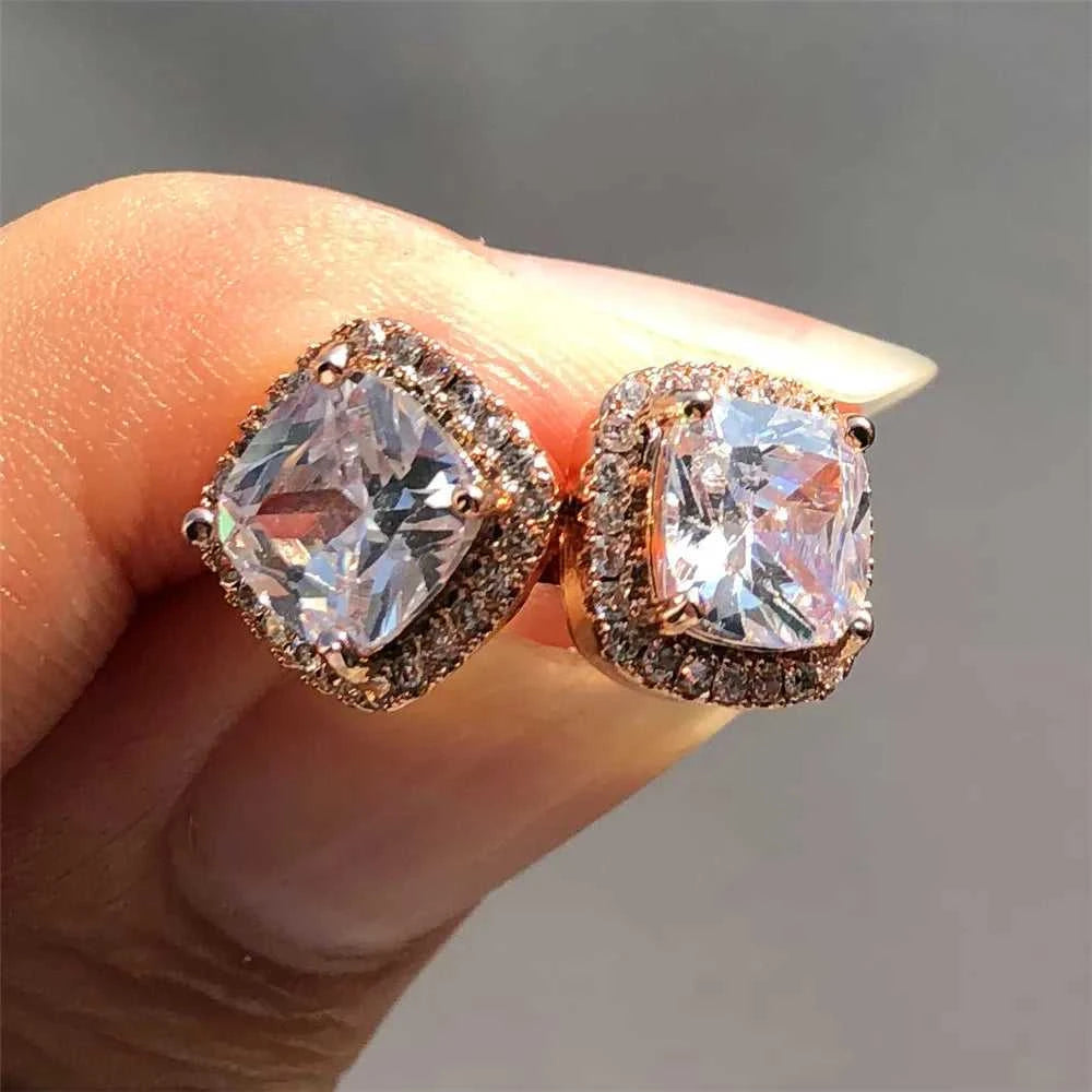 Luxury Female Crystal Zircon Stone Earrings Fashion Silver Color Jewelry Vintage Double Stud Earrings For Women The jack market .AU The jack market .AU Jewellery & Chains $ 47 200001034:361180#Silver Yellow