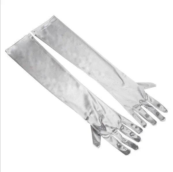 Bridal Elegance Elbow-Length Satin Gloves - Multi-Color, Stylish & Affordable Wedding Accessories