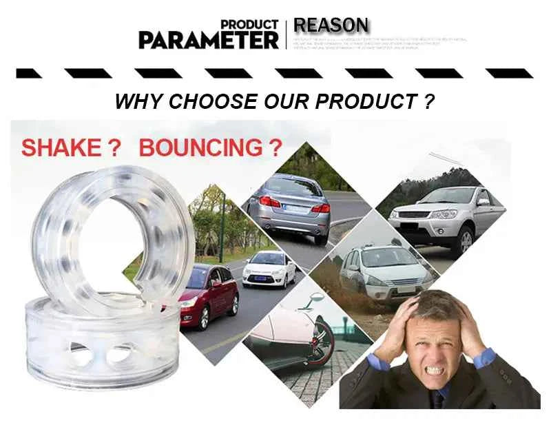 SEAMETAL Car Buffer Shock Absorber Spring Bumper Cover Rubber Protect Spring Gap Filling Buffer Universal Car Suspension Cushion