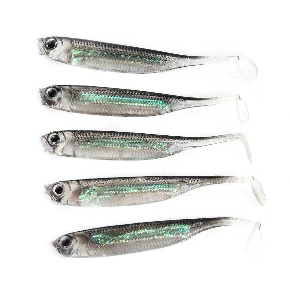 5Pcs/lot Fishing Soft Bait 7CM 7.5CM 1.7G 2.3G 2.7G T Tail fish Fishing Lures Rainbow Color Sequin Swing Fishing Spinner Bait The jack market .AU The jack market .AU Fishing Gear $ 21 14:29#tip lure